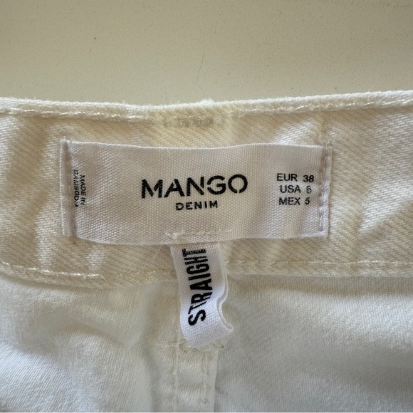 Mango-White Straight Leg Fringe Denim-Icon-Boho-Bohemian-Festival-Summer-6 - Picture 10 of 14